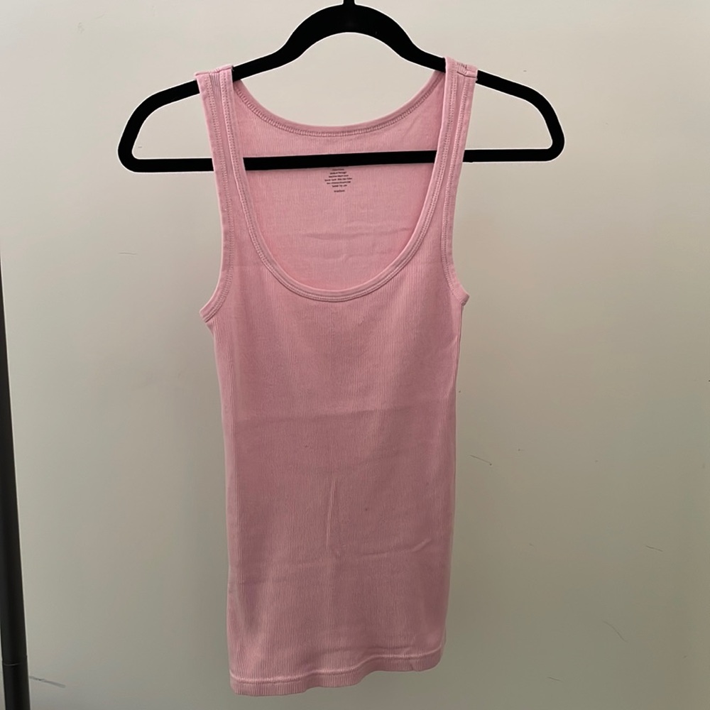 J.Crew Medium Pink Ribbed Tank